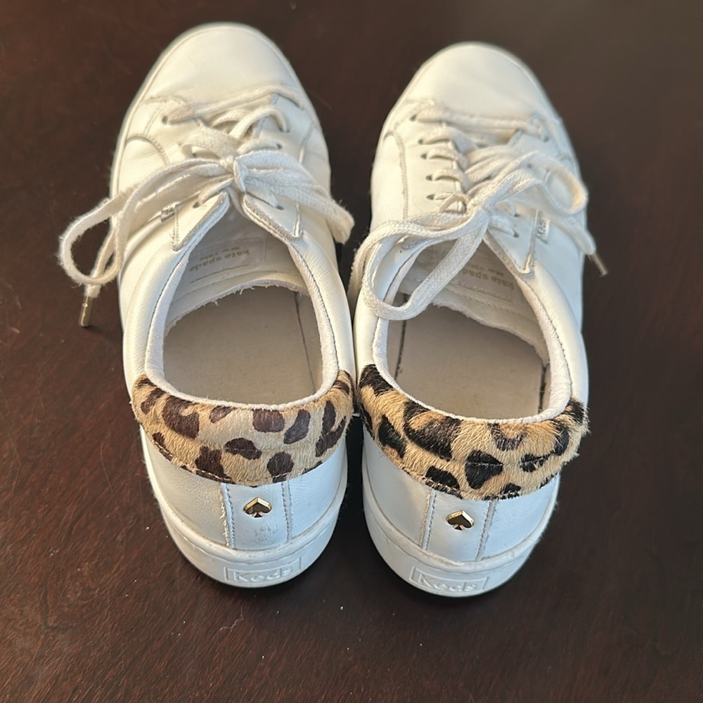 Keds X Kate Spade Ace Leather & Leopard
Sneakers Sz 9.5 Preppy Chic Country Club - Picture 6 of 12